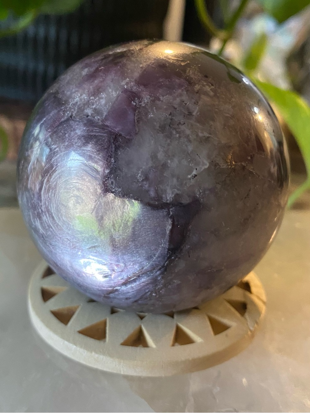 💜✨ Purple Mica Crystal Sphere ✨💜